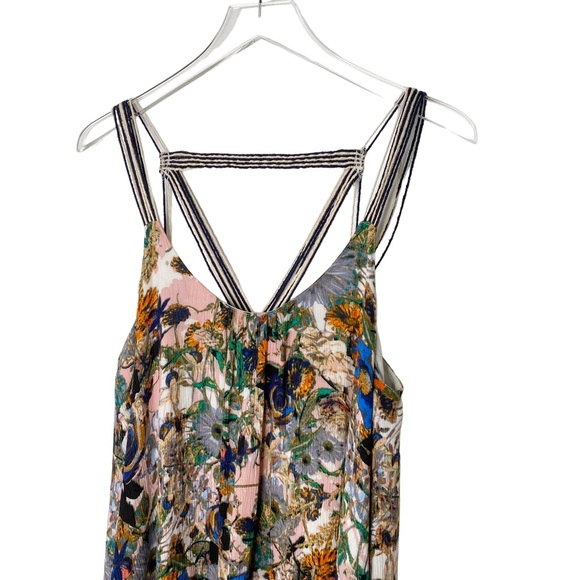 Free People Anthropologie Floral Watercolor Dress Small - Picture 6 of 7